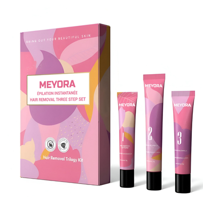 MEYORA Coffret Épilation en Trois Étapes – La Peau Douce en Toute Simplicité