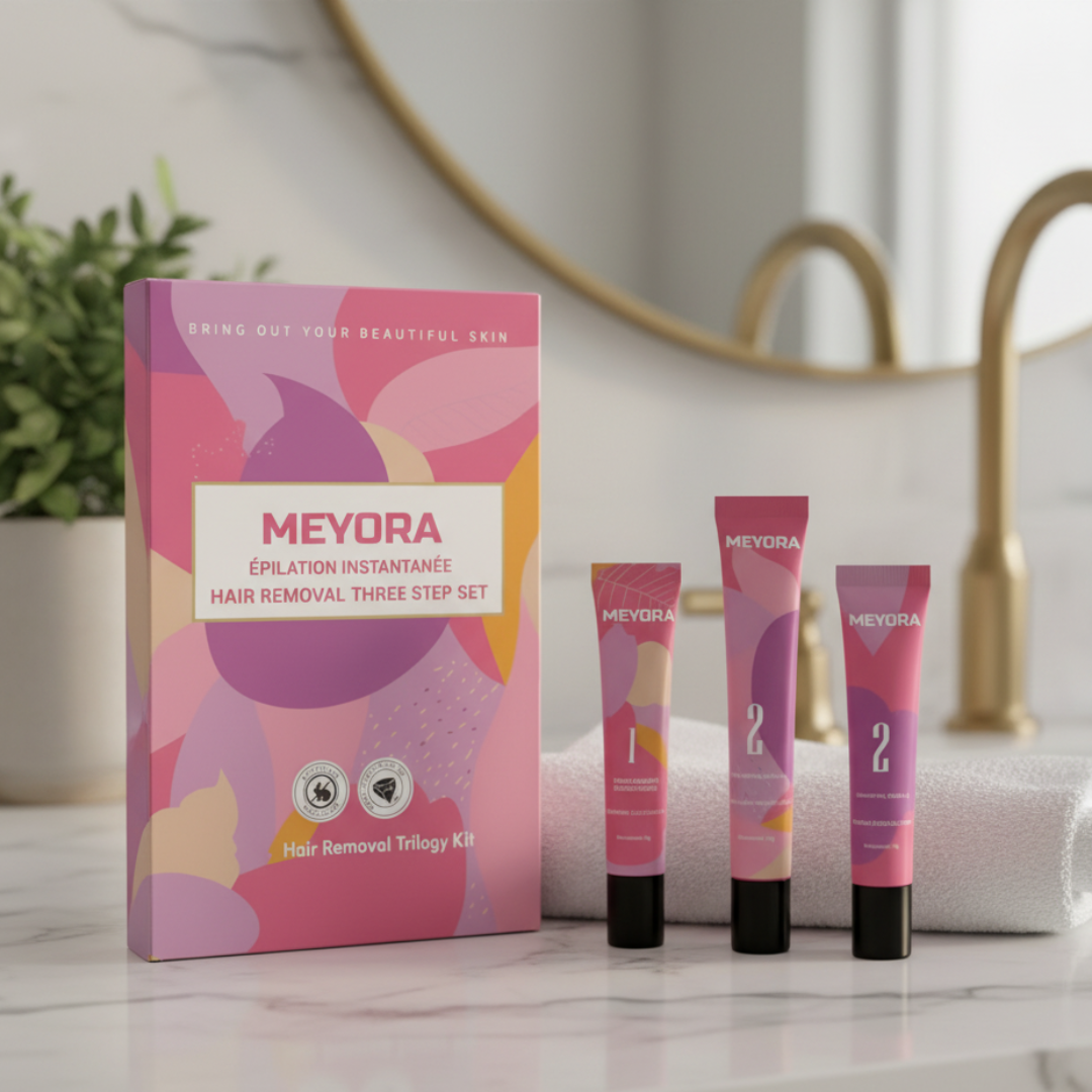 MEYORA Coffret Épilation en Trois Étapes – La Peau Douce en Toute Simplicité