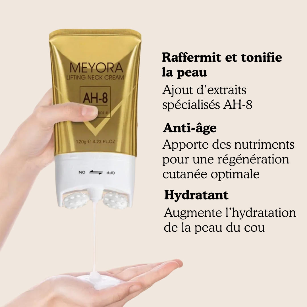 Crème Raffermissante & Liftante Cou Meyora AH-8 | Soin Anti-Âge aux Peptides 120g