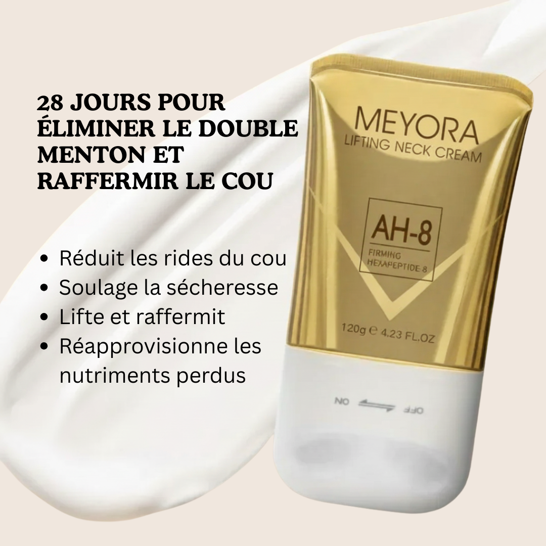 Crème Raffermissante & Liftante Cou Meyora AH-8 | Soin Anti-Âge aux Peptides 120g