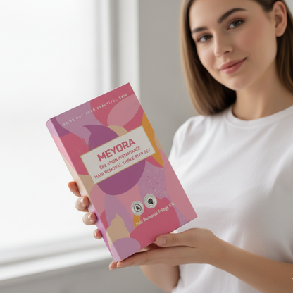 MEYORA Coffret Épilation en Trois Étapes – La Peau Douce en Toute Simplicité