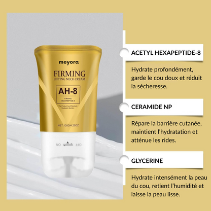 Crème Raffermissante & Liftante Cou Meyora AH-8 | Soin Anti-Âge aux Peptides 120g